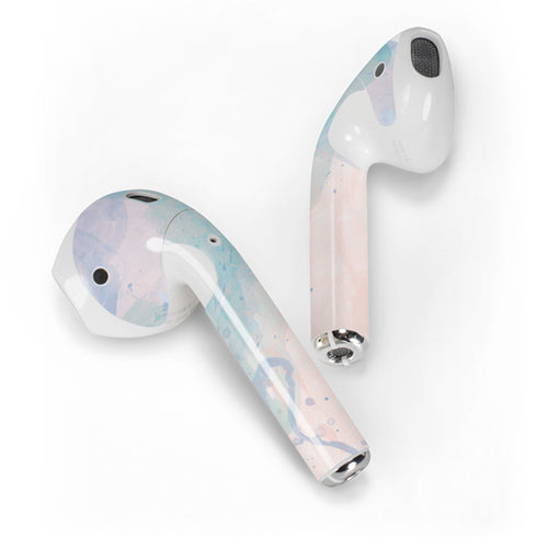 Rose Quartz & Serenity Splatter Apple AirPods 2 Skin