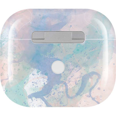 Rose Quartz & Serenity Splatter Apple AirPods (3rd Gen 2021) Skin