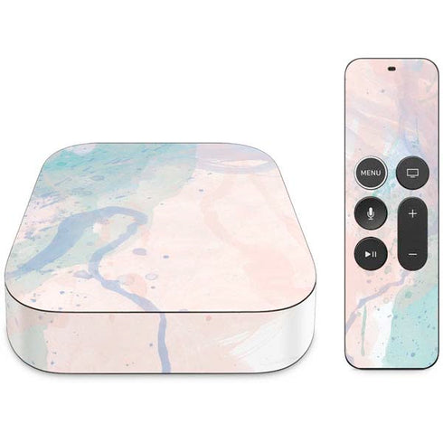 Rose Quartz & Serenity Splatter Apple TV Skin