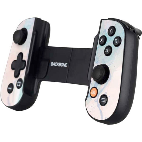 Rose Quartz & Serenity Splatter Backbone One for iPhone Game Controller Skin