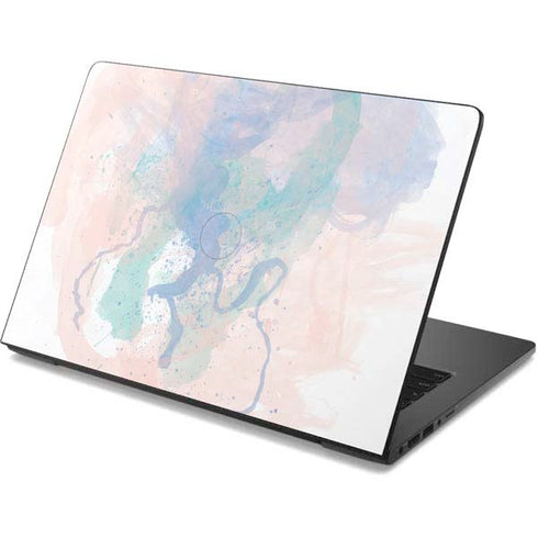 Rose Quartz & Serenity Splatter Dell Chromebook Skin