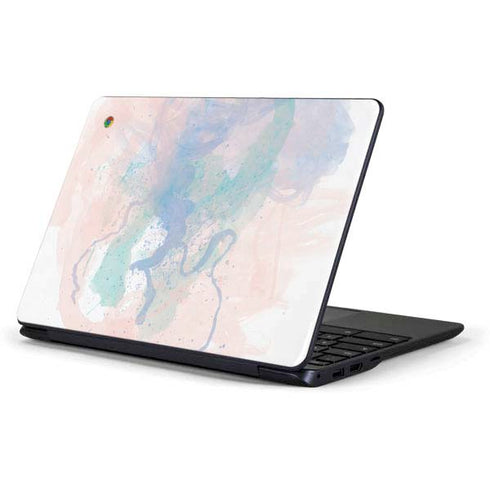Rose Quartz & Serenity Splatter Samsung Chromebook Skin