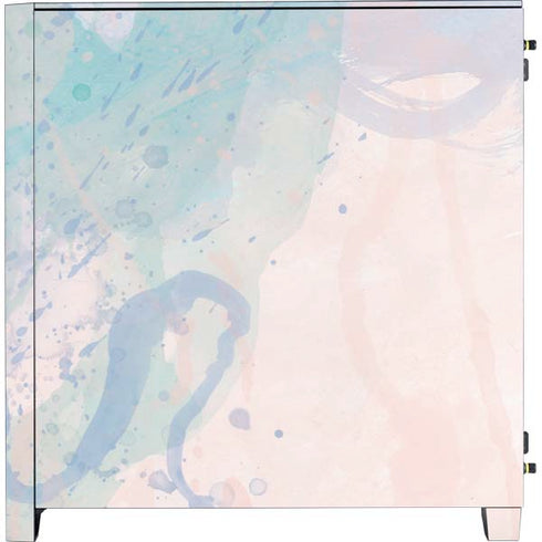 Rose Quartz & Serenity Splatter Corsair 4000D Tempered Glass Mid-Tower ATX Case Skin