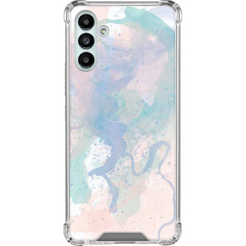 Rose Quartz & Serenity Splatter Galaxy A13 5G Clear Case