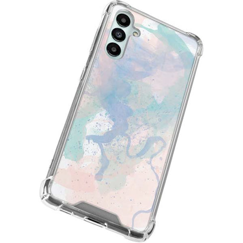 Rose Quartz & Serenity Splatter Galaxy A15 5G Clear Case