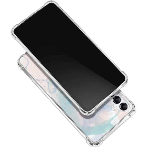 Rose Quartz & Serenity Splatter Galaxy A15 5G Clear Case