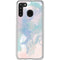 Rose Quartz & Serenity Splatter Galaxy A21 Clear Case
