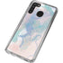 Rose Quartz & Serenity Splatter Galaxy A21 Clear Case