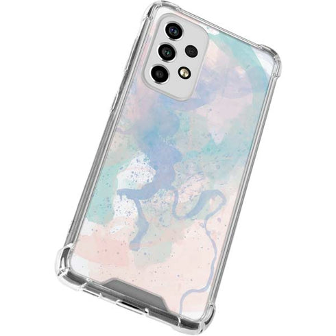 Rose Quartz & Serenity Splatter Galaxy A53 5G Clear Case
