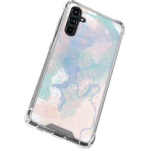 Rose Quartz & Serenity Splatter Galaxy A54 5G Clear Case