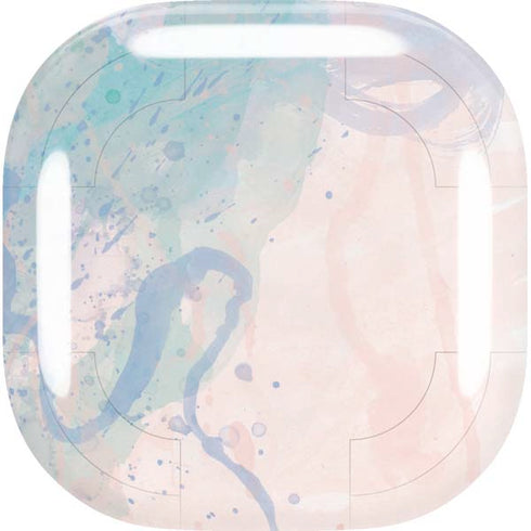 Rose Quartz & Serenity Splatter Galaxy Buds Live Skin