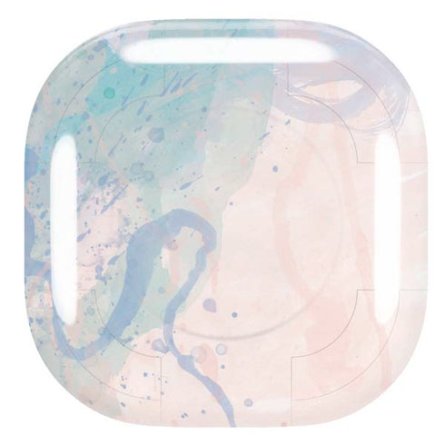 Rose Quartz & Serenity Splatter Galaxy Buds Live Skin