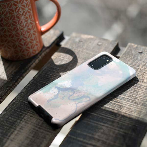 Rose Quartz & Serenity Splatter Galaxy S20 Pro Case