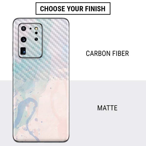 Rose Quartz & Serenity Splatter Galaxy S20 Ultra 5G Skin