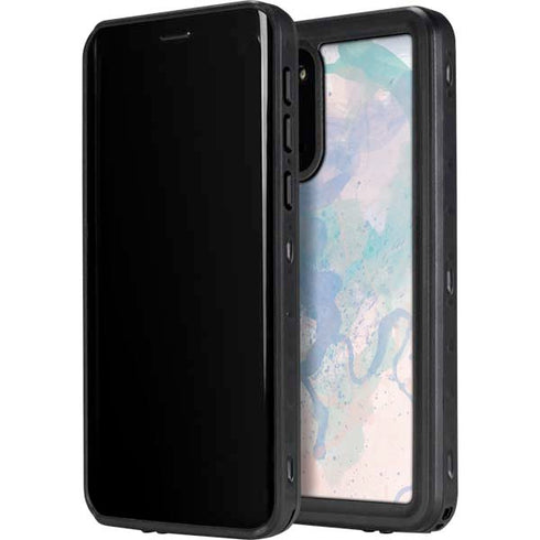 Rose Quartz & Serenity Splatter Galaxy S20 Waterproof Case