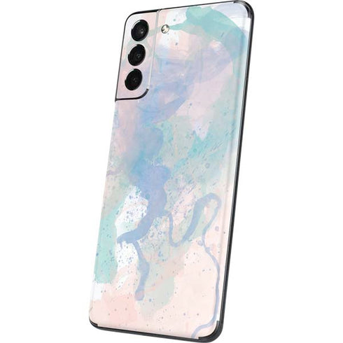 Rose Quartz & Serenity Splatter Galaxy S21 5G Skin