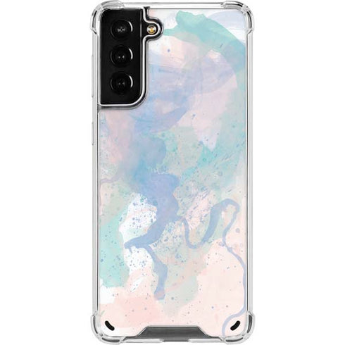 Rose Quartz & Serenity Splatter Galaxy S21 Plus 5G Clear Case