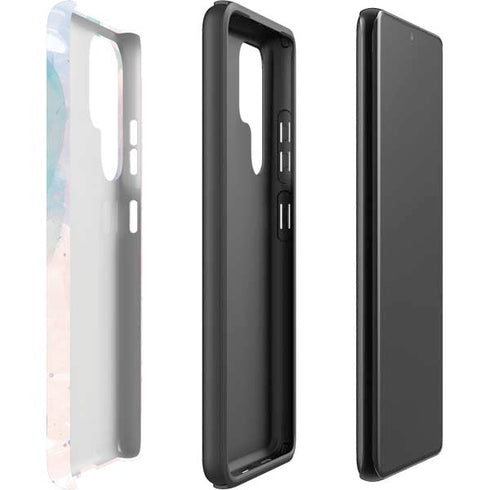 Rose Quartz & Serenity Splatter Galaxy S22 Ultra Pro Case