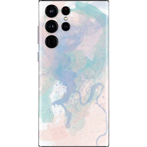 Rose Quartz & Serenity Splatter Galaxy S22 Ultra Skin