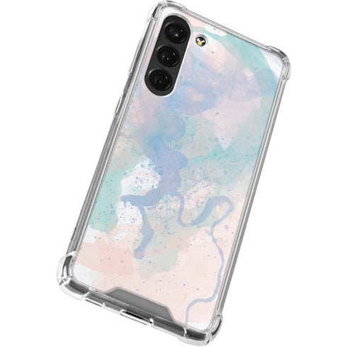 Rose Quartz & Serenity Splatter Galaxy S23 Plus Clear Case