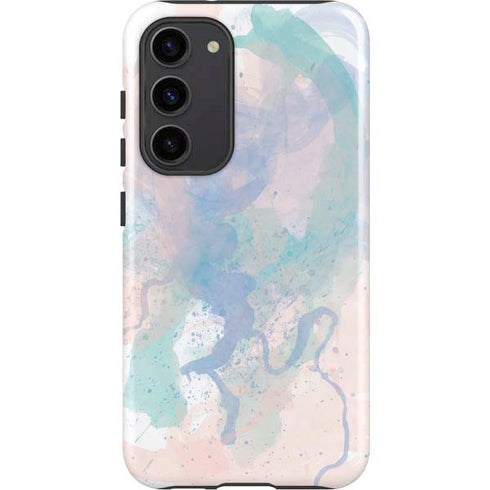 Rose Quartz & Serenity Splatter Galaxy S23 Plus Pro Case