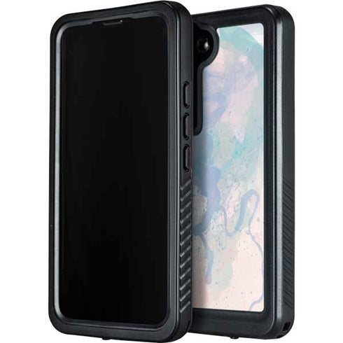 Rose Quartz & Serenity Splatter Galaxy S23 Plus Waterproof Case