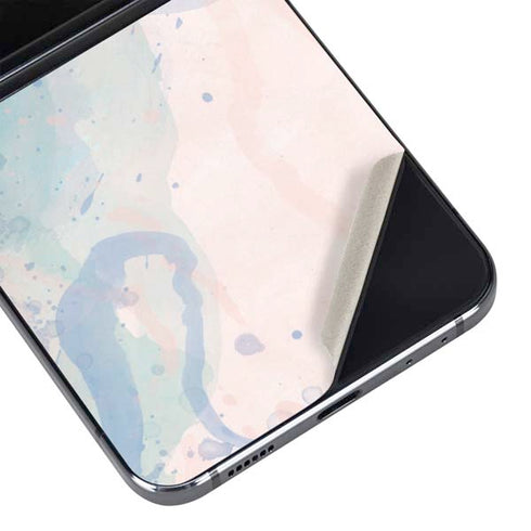 Rose Quartz & Serenity Splatter Galaxy Z Flip5 5G Skin