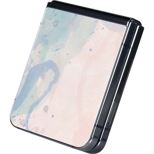 Rose Quartz & Serenity Splatter Galaxy Z Flip5 5G Skin