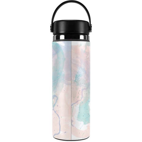 Rose Quartz & Serenity Splatter Hydro Flask 20oz Wide Mouth Skin