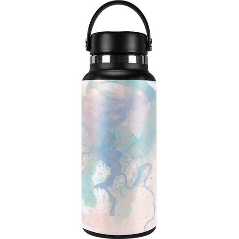 Rose Quartz & Serenity Splatter Hydro Flask 32oz Wide Mouth Skin