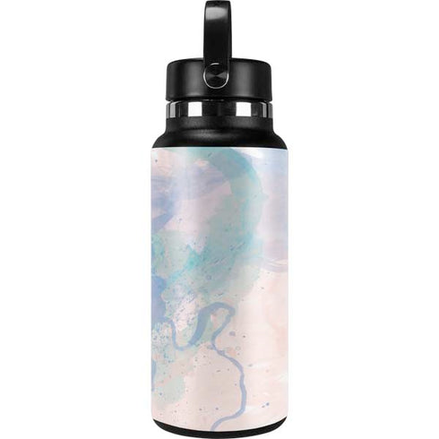 Rose Quartz & Serenity Splatter Hydro Flask 32oz Wide Mouth Skin