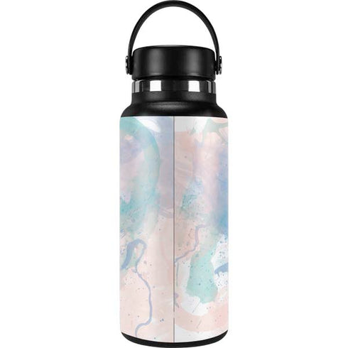 Rose Quartz & Serenity Splatter Hydro Flask 32oz Wide Mouth Skin