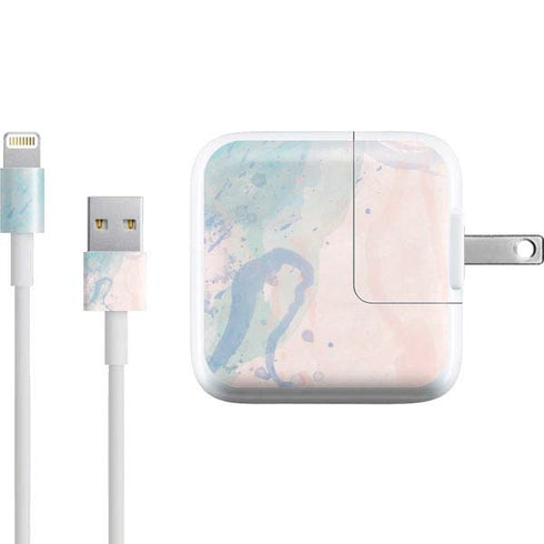 Rose Quartz & Serenity Splatter iPad Charger (10W USB) Skin