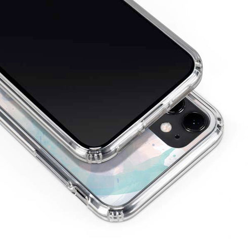 Rose Quartz & Serenity Splatter iPhone 11 Clear Case