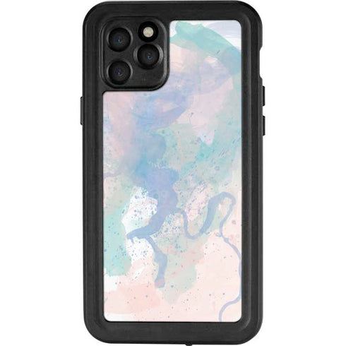 Rose Quartz & Serenity Splatter iPhone 11 Pro Waterproof Case