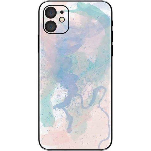 Rose Quartz & Serenity Splatter iPhone 11 Skin