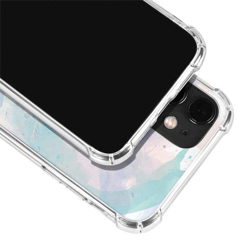 Rose Quartz & Serenity Splatter iPhone 12 Clear Case