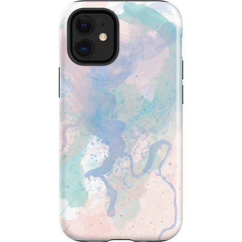 Rose Quartz & Serenity Splatter iPhone 12 Mini Impact Case