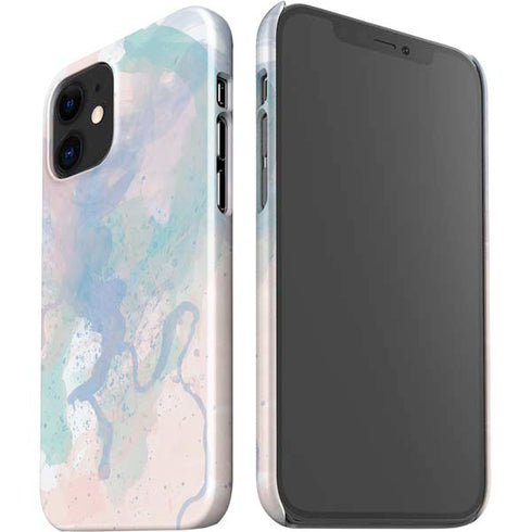Rose Quartz & Serenity Splatter iPhone 12 Mini Lite Case