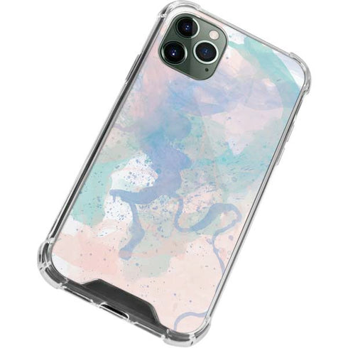 Rose Quartz & Serenity Splatter iPhone 12 Pro Clear Case