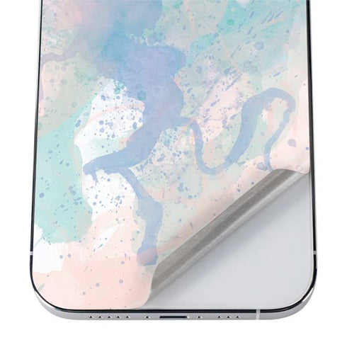 Rose Quartz & Serenity Splatter iPhone 12 Pro Skin