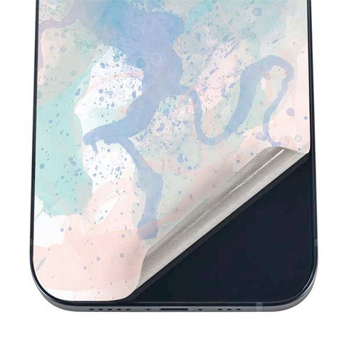Rose Quartz & Serenity Splatter iPhone 12 Skin