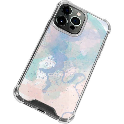 Rose Quartz & Serenity Splatter iPhone 13 Pro Clear Case