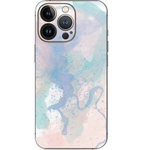 Rose Quartz & Serenity Splatter iPhone 13 Pro Skin