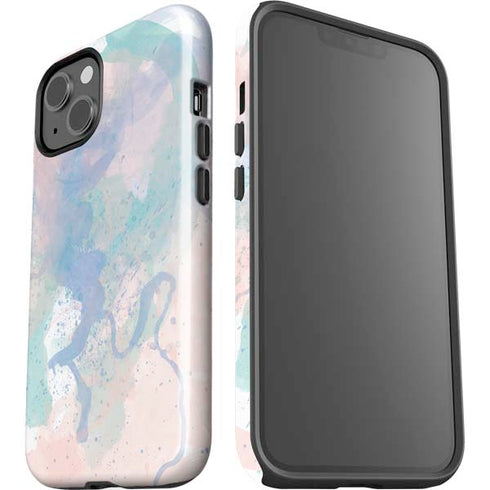 Rose Quartz & Serenity Splatter iPhone 14 Plus Impact Case