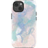 Rose Quartz & Serenity Splatter iPhone 15 Impact Case
