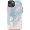 Rose Quartz & Serenity Splatter iPhone 14 Impact Case