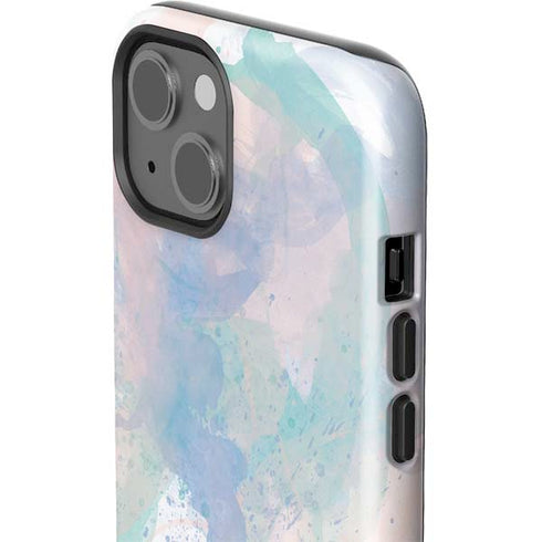 Rose Quartz & Serenity Splatter iPhone 15 Impact Case