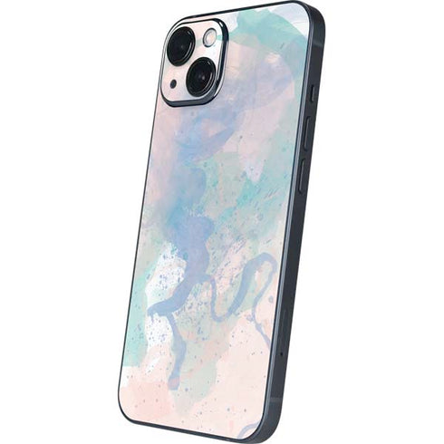 Rose Quartz & Serenity Splatter iPhone 14 Plus Skin