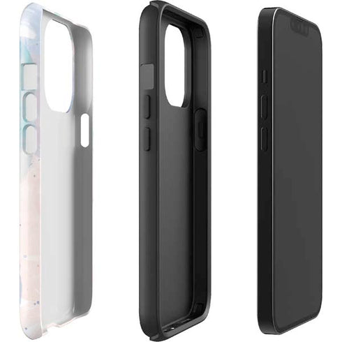 Rose Quartz & Serenity Splatter iPhone 15 Pro Impact Case